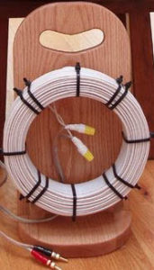 Typical Doug Coil electromagnet used to deliver magnetic pulses